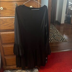 Elegant Black Long Sleeve Dress